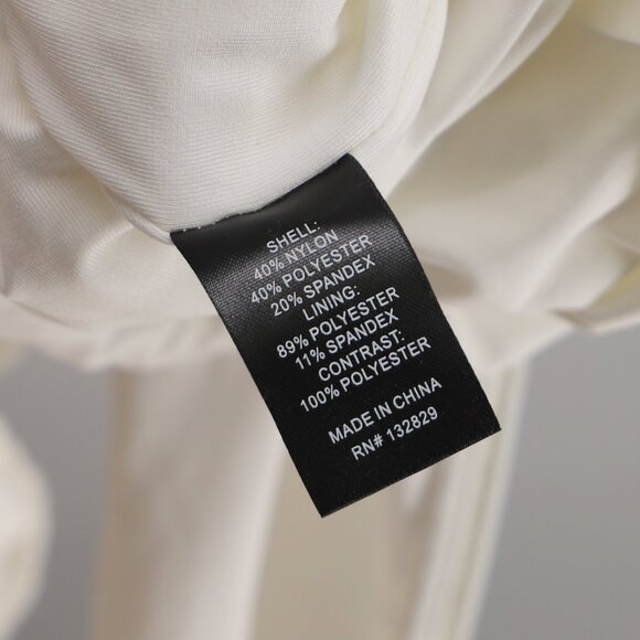 NWT MICHAEL COSTELLO x REVOLVE Olita One-Sleeve Mini Dress in White Size L - Picture 13 of 13
